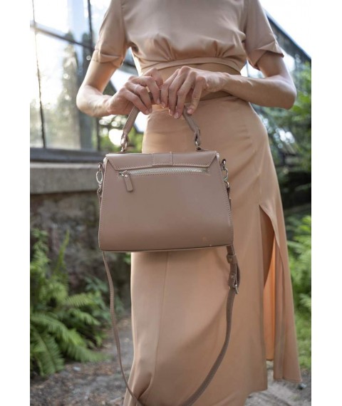 Women's leather bag Ester caramel crust