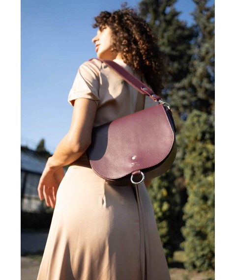 Women's leather bag Ruby L burgundy crust