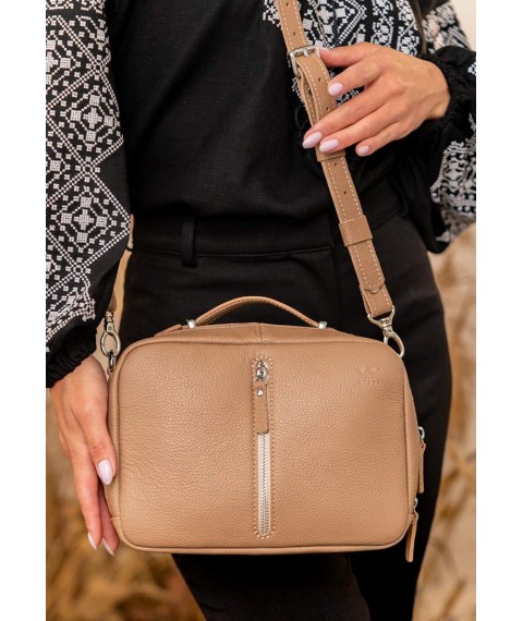 Women's leather bag Avenue caramel flotar