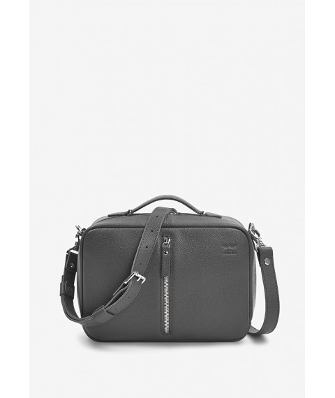 Women's leather bag Avenue graphite flotar