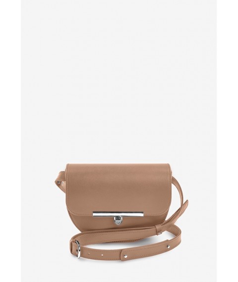 Women's leather crossbody belt bag Bridget caramel