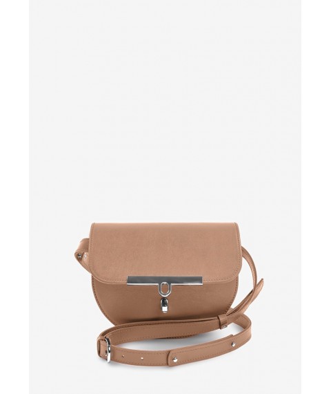 Women's leather crossbody belt bag Bridget caramel