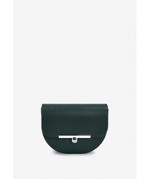Women's leather crossbody belt bag Bridget green