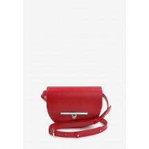 Women's leather crossbody belt bag Bridget red