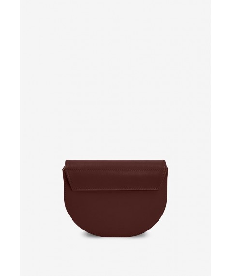Women's leather crossbody belt bag Bridget burgundy