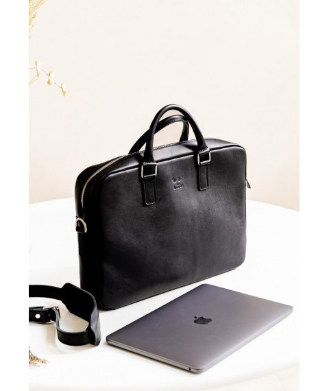 Шкіряна ділова сумка Briefcase 2.0 чорний
