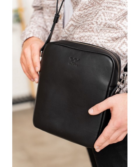 Challenger S leather bag black