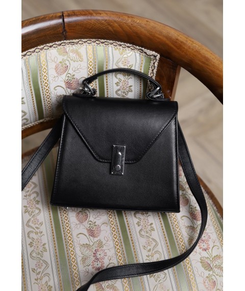 Women's leather bag Futsy Black