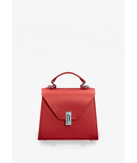 Women's leather bag Futsy red