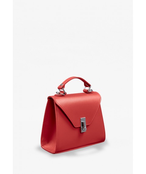 Women's leather bag Futsy red