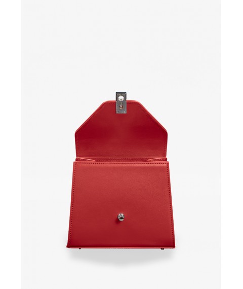 Women's leather bag Futsy red