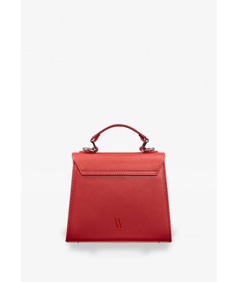 Women's leather bag Futsy red