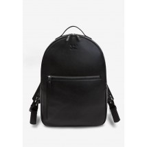 Leather backpack Groove L black