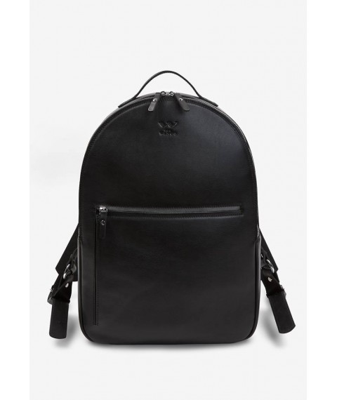 Leather backpack Groove L black