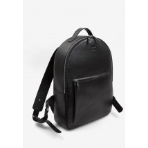 Leather backpack Groove L black