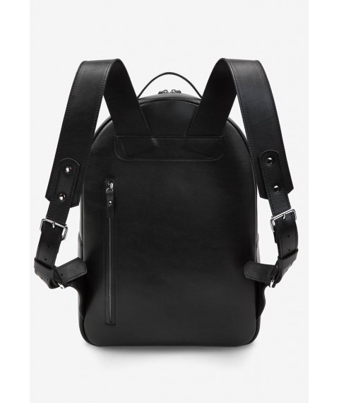 Leather backpack Groove L black