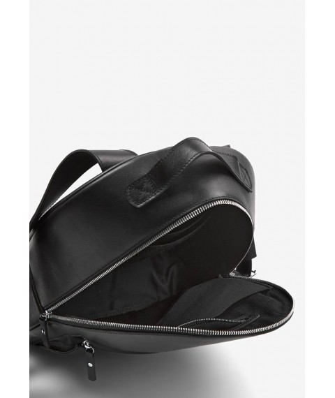 Leather backpack Groove L black