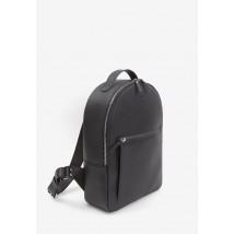 Leather backpack Groove M black Saffiano