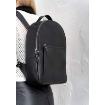 Leather backpack Groove M black