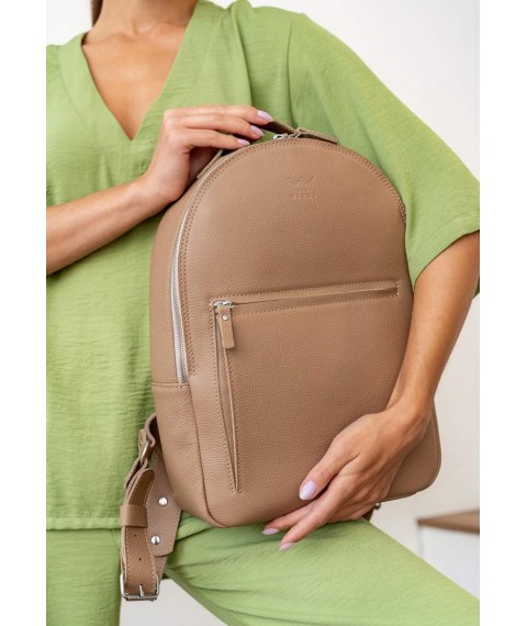 Leather backpack Groove M caramel flotar