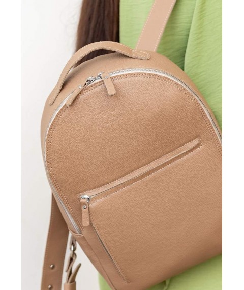 Leather backpack Groove M caramel flotar