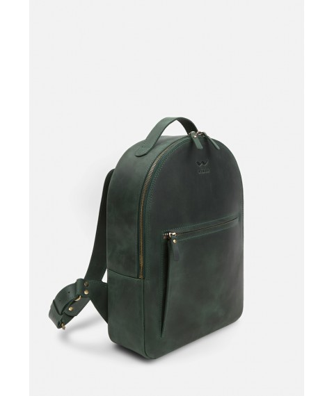 Шкіряний рюкзак Groove M зелений vintage