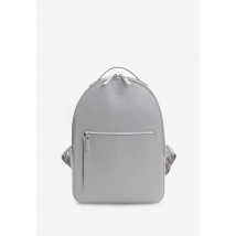 Leather backpack Groove M gray crust