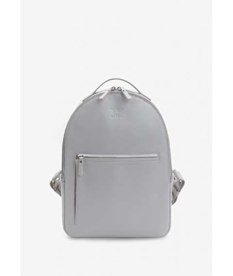 Leather backpack Groove M gray crust