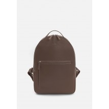 Leather backpack Groove M dark beige