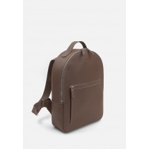 Leather backpack Groove M dark beige