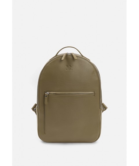 Leather backpack Groove M olive