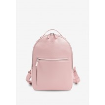Кожаный рюкзак Groove M розовый зернистый
