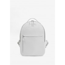 Leather backpack Groove M white grain