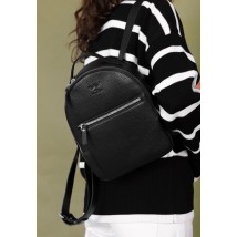 Leather backpack Groove S black flotar