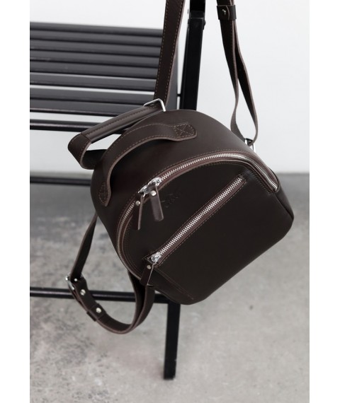 Кожаный рюкзак Groove S темно-коричневый