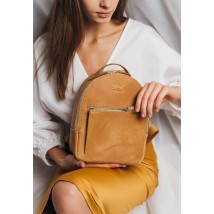 Шкіряний рюкзак Groove S жовтий вінтажний