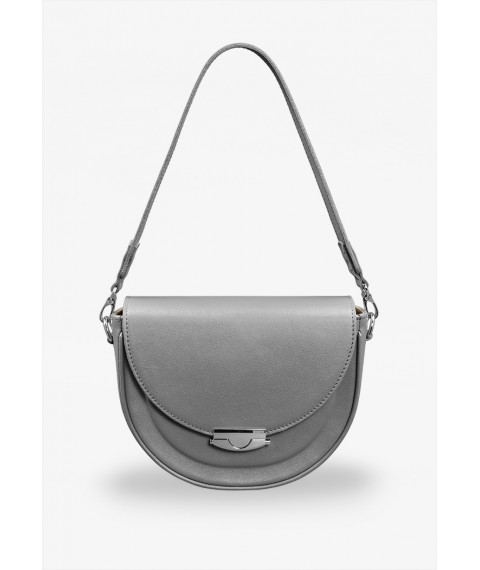 Women's leather bag Kira gray