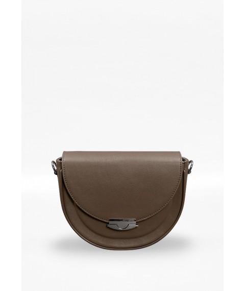 Women's leather bag Kira dark beige