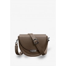 Women's leather bag Kira dark beige