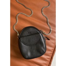Міні-сумка Kroha чорна зерниста