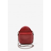 Шкіряна жіноча міні-сумка Kroha червона