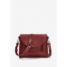Women's leather bag Liv burgundy