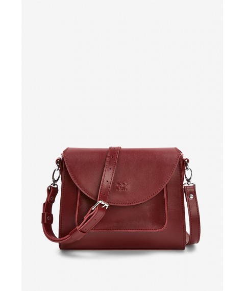 Women's leather bag Liv burgundy