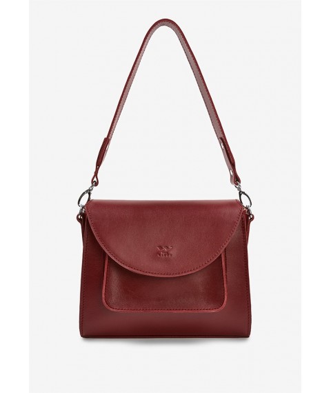 Women's leather bag Liv burgundy