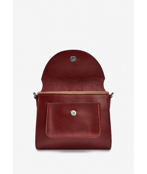 Women's leather bag Liv burgundy