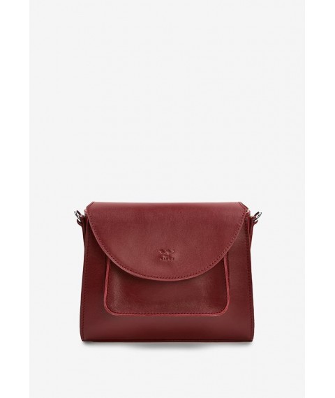 Women's leather bag Liv burgundy