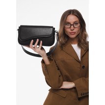 Жіноча шкіряна сумка Nona темно-коричнева краст