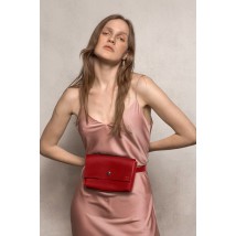 Playday leather belt bag red