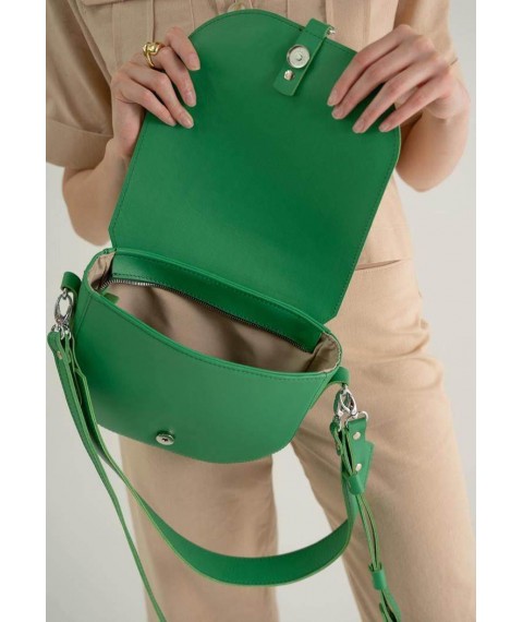 Жіноча шкіряна сумка Ruby L зелена