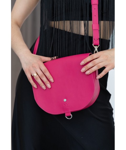 Women's leather bag Ruby L fuchsia